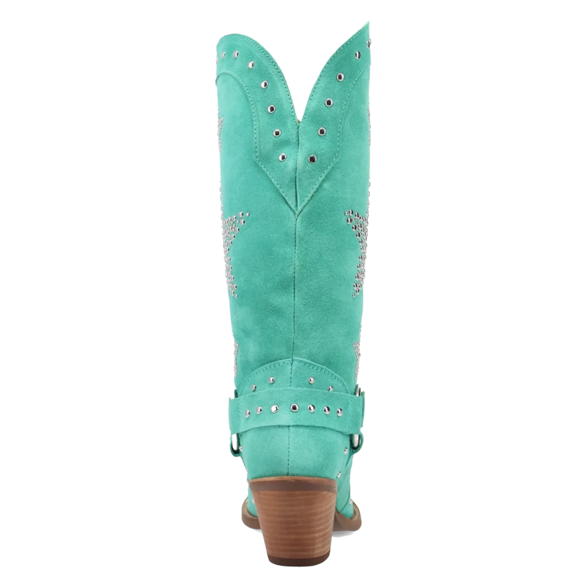Botas Lucky Stars de Gamuza Punta Recortada Para Dama Color Verde - Dingo - Dan Post Boots