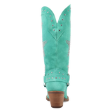 Botas Lucky Stars de Gamuza Punta Recortada Para Dama Color Verde - Dingo - Dan Post Boots