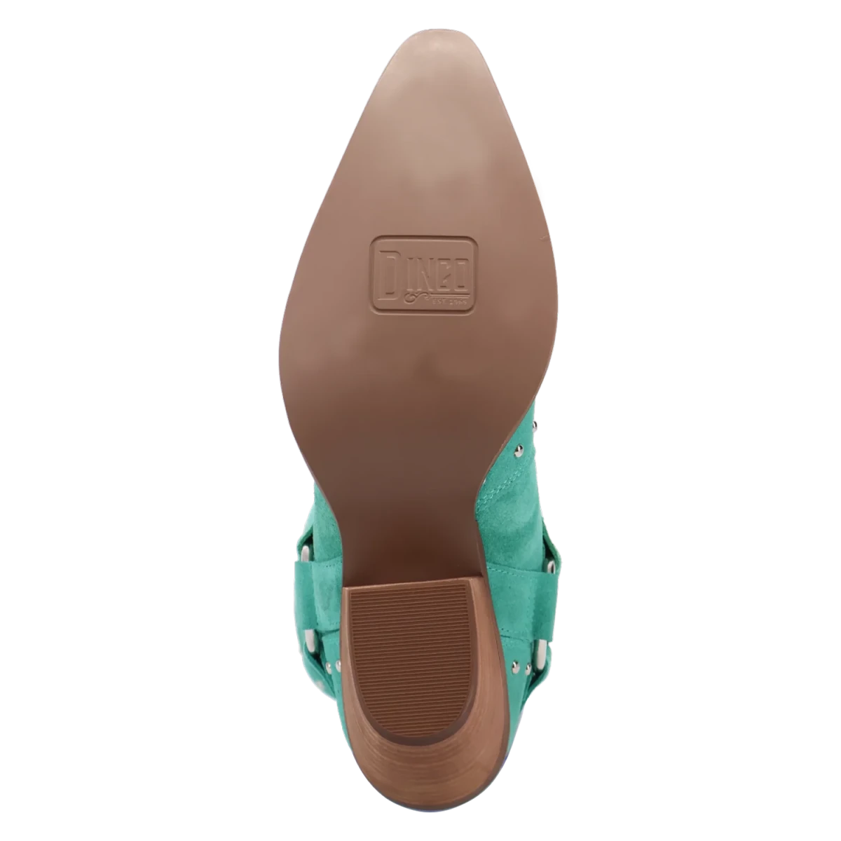 Botas Lucky Stars de Gamuza Punta Recortada Para Dama Color Verde - Dingo - Dan Post Boots