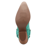 Botas Lucky Stars de Gamuza Punta Recortada Para Dama Color Verde - Dingo - Dan Post Boots