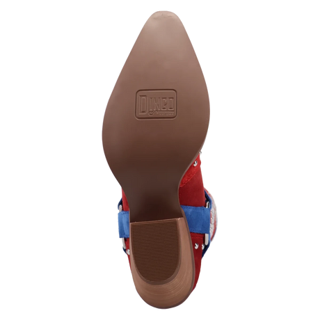 Botas Lucky Stars de Gamuza Punta Recortada Para Dama Multi Color - Dingo - Dan Post Boots