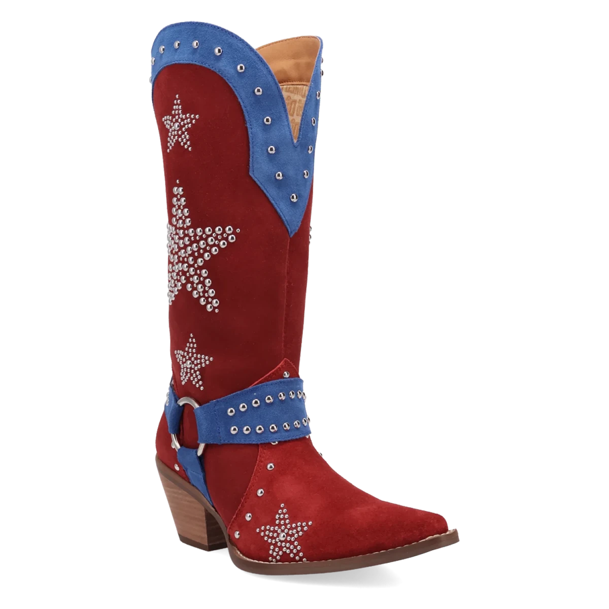 Botas Lucky Stars de Gamuza Punta Recortada Para Dama Multi Color - Dingo - Dan Post Boots