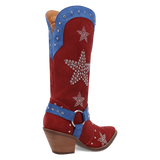 Botas Lucky Stars de Gamuza Punta Recortada Para Dama Multi Color - Dingo - Dan Post Boots