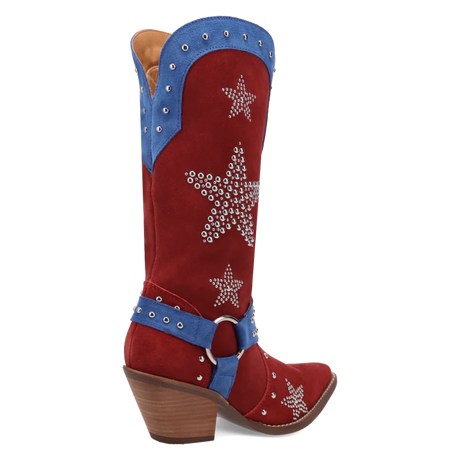 Botas Lucky Stars de Gamuza Punta Recortada Para Dama Multi Color - Dingo - Dan Post Boots