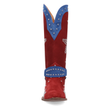 Botas Lucky Stars de Gamuza Punta Recortada Para Dama Multi Color - Dingo - Dan Post Boots