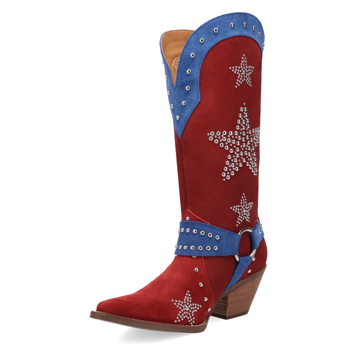 Botas Lucky Stars de Gamuza Punta Recortada Para Dama Multi Color - Dingo - Dan Post Boots