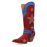Botas Lucky Stars de Gamuza Punta Recortada Para Dama Multi Color - Dingo - Dan Post Boots