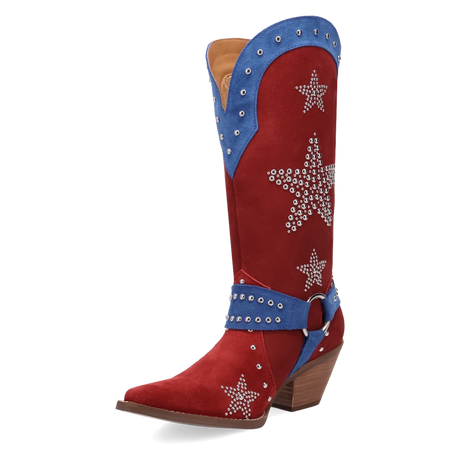 Botas Lucky Stars de Gamuza Punta Recortada Para Dama Multi Color - Dingo - Dan Post Boots