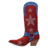 Botas Lucky Stars de Gamuza Punta Recortada Para Dama Multi Color - Dingo - Dan Post Boots