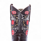 Botas para Niña de Cuero Crazy Horma Rodeo Color Chocolate – Hooch Boots H329594 - CaballoBronco.com