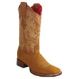 Botas Rodeo de Piel Original en Punta Amplia Cuadrada para Dama Color Shedron - Los Altos Boots - Los Altos Boots
