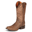 Botas Rodeo de Piel Original Punta Cuadrada Para Dama Color Cafe Alazan - El General - Diana Zapateria Inc