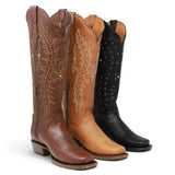 Botas Vaqueras Altas para Dama Quincy – Punta Rodeo - Quincy Boots