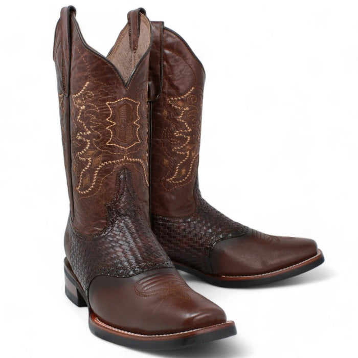 Botas Vaqueras de Cuello de Toro Original Horma Rodeo WD-329 - White Diamonds Boots