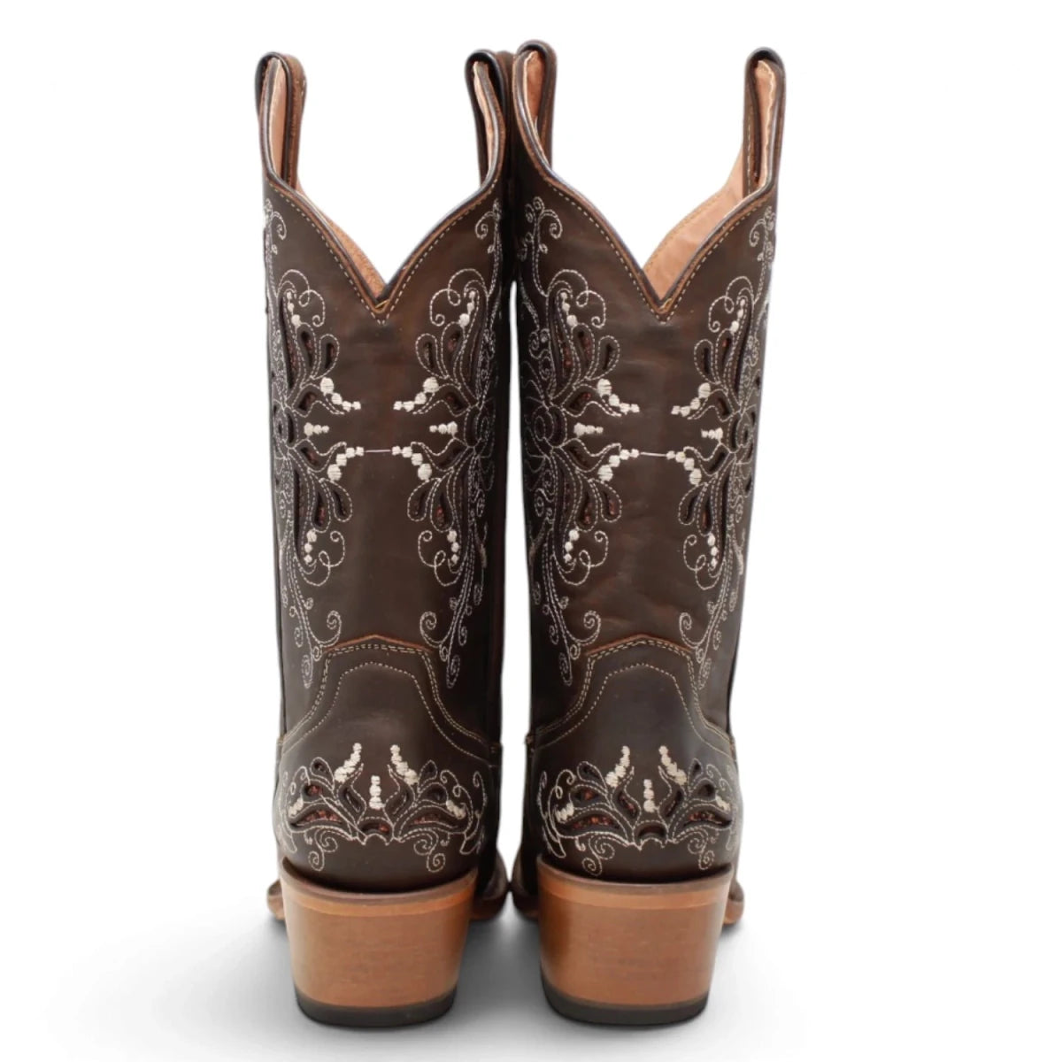 Botas Vaqueras para Mujer de Pantorrilla Ancha – Chocolate Pull Up TML205059AF - Tanner Mark Boots