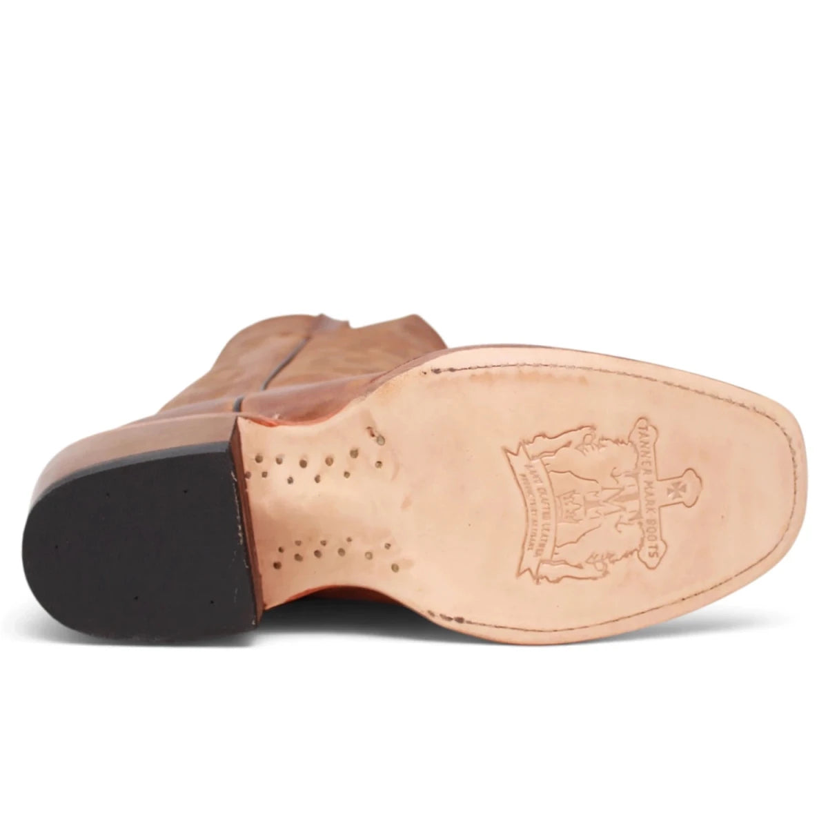 Botas Vaqueras para Mujer de Pantorrilla Ancha – Cognac Calfskin -TML201383AF - Tanner Mark Boots