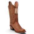 Botas Vaqueras para Mujer de Pantorrilla Ancha – Cognac Calfskin -TML201383AF - Tanner Mark Boots