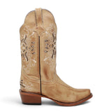 Botas Vaqueras para Mujer de Pantorrilla Ancha – Color Burnished Sand - TML205060AF - Tanner Mark Boots