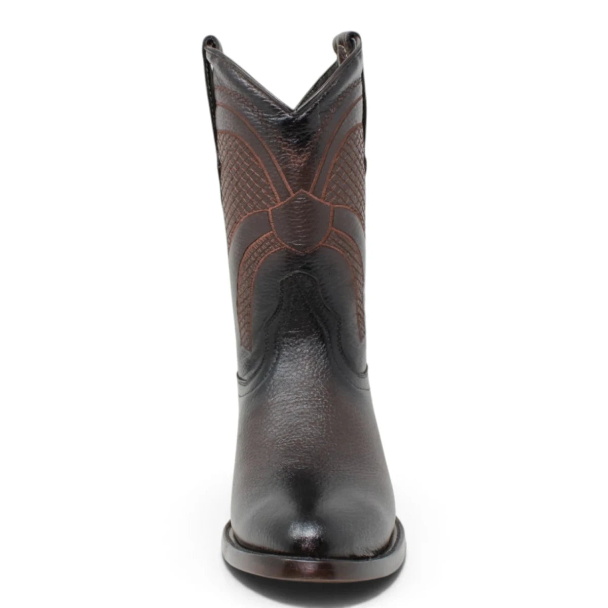 Botas Vaqueras Roper para Hombre de Piel Color Café – Punta Ovalada - La Carreta