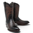Botas Vaqueras Roper para Hombre de Piel Color Café – Punta Ovalada - La Carreta