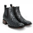 Botin de Avestruz Grabado con Punta Cuadrada - Quincy - Quincy Boots
