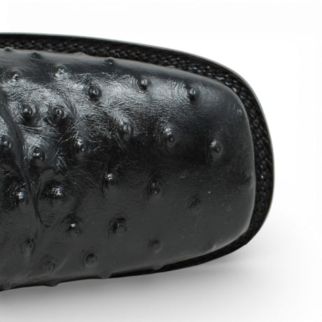 Botin de Avestruz Grabado con Punta Cuadrada - Quincy - Quincy Boots