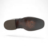 Botin de Piel Punta Dubai Cuadrada Para Hombre Color Cafe - LC266 - La Carreta