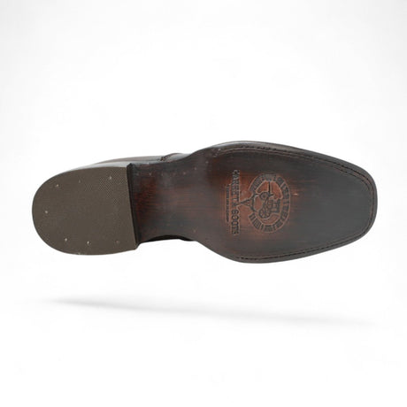 Botin de Piel Punta Dubai Cuadrada Para Hombre Color Cafe - LC266 - La Carreta