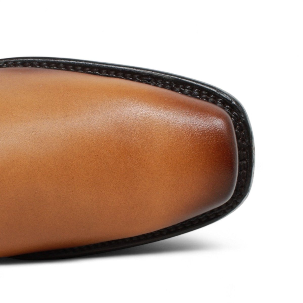 Botin de Piel Punta Dubai Cuadrada Para Hombre Color Miel - LC266 - La Carreta