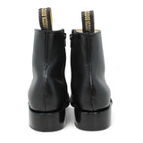 Botin de Piel Punta Dubai Cuadrada Para Hombre Color Negro - LC266 - La Carreta