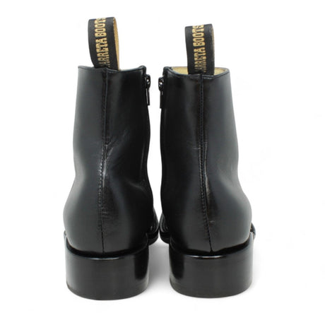 Botin de Piel Punta Dubai Cuadrada Para Hombre Color Negro - LC266 - La Carreta