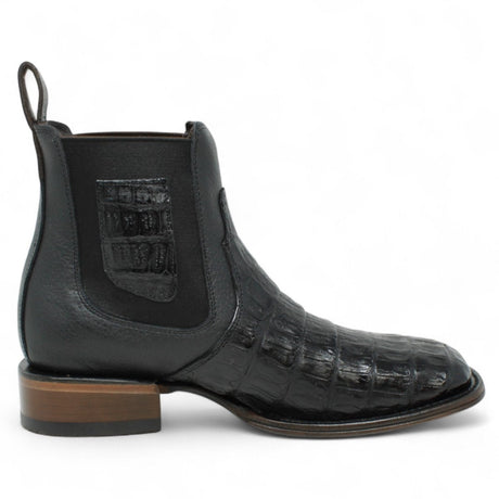 Botin Vaquero de Caiman Original Horma Cuadrada Color Negro - Vestigium - Vestigium