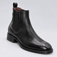 Botin Vaquero para Hombre Punta Francesa de Piel Privo Color Negro Estilo Chelsea con Elasticos Laterales – Hooch Boots H42F0595 - Hooch Boots