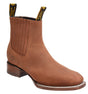 Botines Charro Cuadrado de Piel Original Terminado Crazy - Rodeo Imports - Rodeo Imports