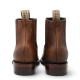 Botines Charros de Piel Original Punta Redonda Roper Color Rage Nuez - Los Altos Boots - Los Altos Boots