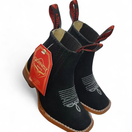 Botines Charros Quincy para Niño de Gamuza Q42B6305 - Quincy Boots