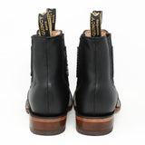 Botines Charros Quincy Punta Cuadrada Piton Imaticion Color Negro - Quincy Boots
