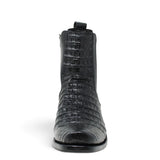 Botines de Caiman Grabado Punta Dubai Cuadrada con Zipper - La Carreta - La Carreta
