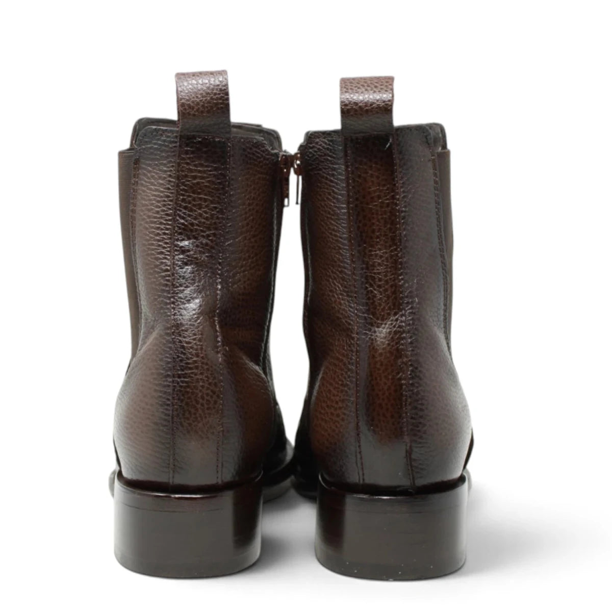 Botines de Caiman Grabado Punta Dubai Cuadrada con Zipper - La Carreta - La Carreta