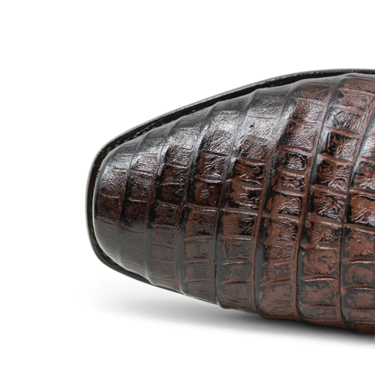 Botines de Caiman Grabado Punta Dubai Cuadrada con Zipper - La Carreta - La Carreta