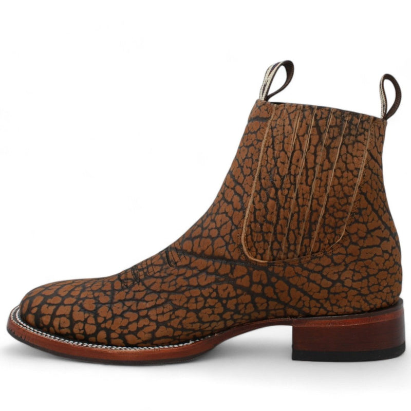 Botas de Cuello de Toro Original Punta Oval Color Cafe - Los Altos Boots main image 1