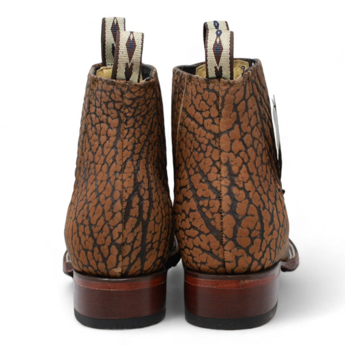 Botas Cuadrada Negro Cuello de Toro-Houston