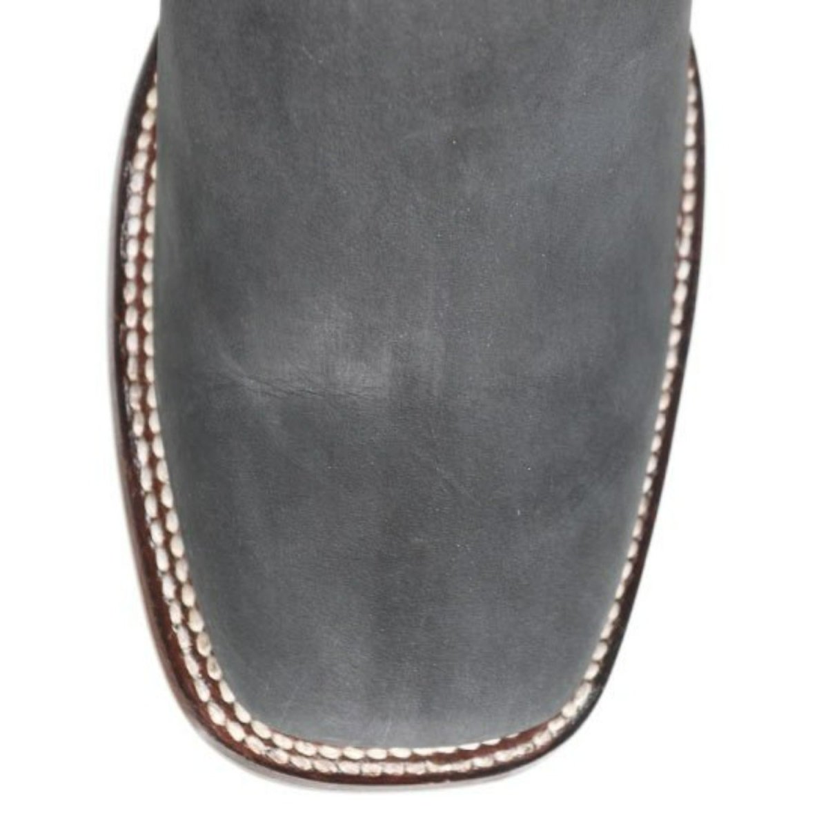 Botines de Gamuza Punta Cuadrada Ancha Color Gris - Los Altos Boots - Los Altos Boots