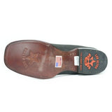 Botines de Gamuza Punta Cuadrada Ancha Color Gris - Los Altos Boots - Los Altos Boots