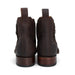 Caiman Belly Print Square Toe Ankle Boots - Chocolate - Hooch Boots