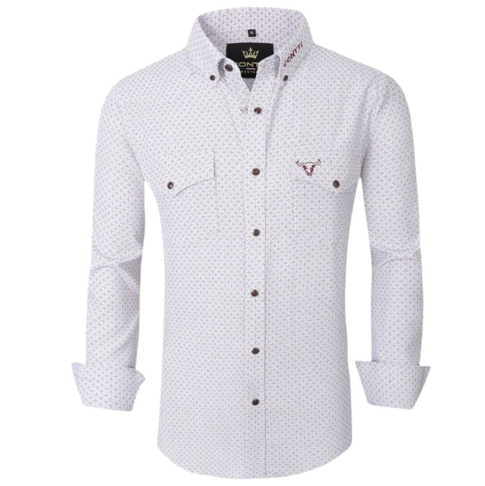 Camisa de Moda Contti Blaca Vaquera CT - 119 - Contti