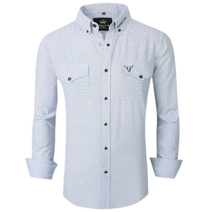 Camisa de Moda Contti Blaca Vaquera CT - 119 - Contti