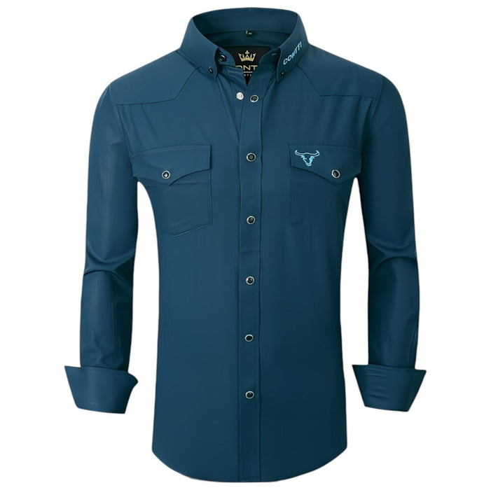 Camisa de Moda Contti Blaca Vaquera CT - 119 - Contti