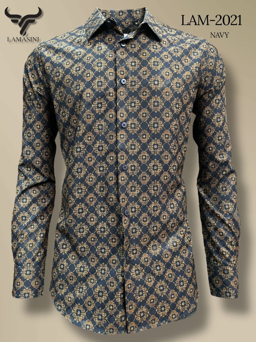 Camisa de Moda Estampada Lamasini Jeans LAM - 2021 - Lamasini