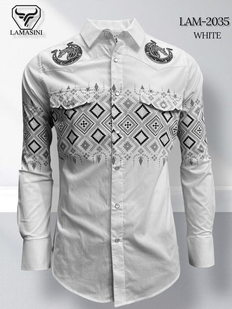 Camisa de Vaquera Estampada Lamasini Jeans LAM - 2035 - Lamasini
